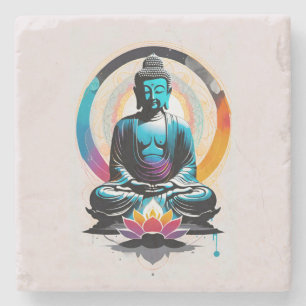Dessous-de-verre En Pierre Bouddha Zen Art
