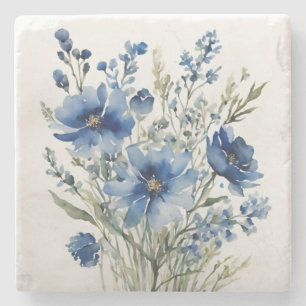 Dessous-de-verre En Pierre Bouquet de fleurs Elégante aquarelle