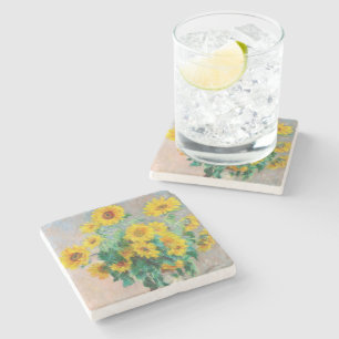 Dessous-de-verre En Pierre Bouquet de tournesols Claude Monet