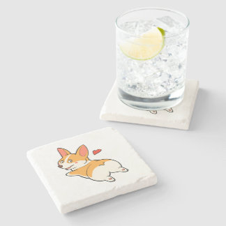 Dessous-de-verre En Pierre Bouts de corgi