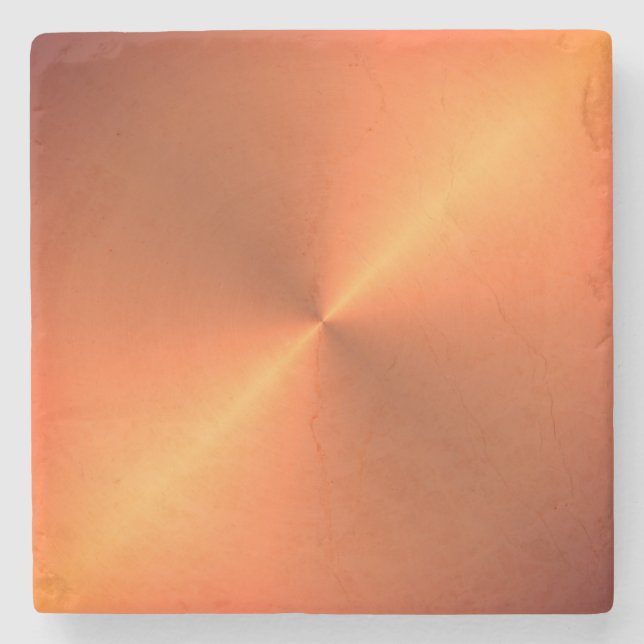 Dessous-de-verre En Pierre Brillant rouille orange (Devant)