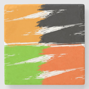 Dessous-de-verre En Pierre Brush Stroke Paint