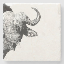 Buffle noir et blanc