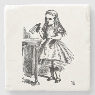 Dessous-de-verre En Pierre Buvez-moi (Alice's Adventures in Wonderland)