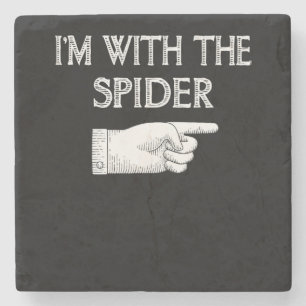 Dessous-de-verre En Pierre Cadeau Spider I'm With The Spider Costume Matchi
