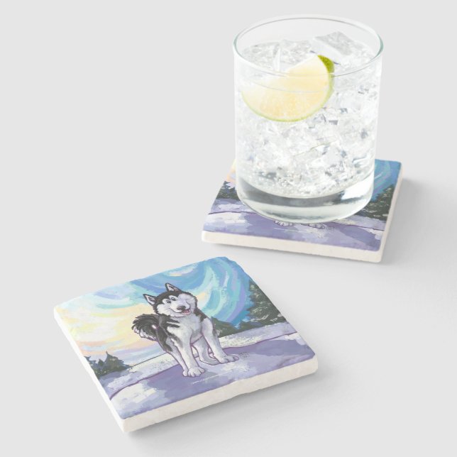 Dessous-de-verre En Pierre Cadeaux et accessoires Husky (Côté)