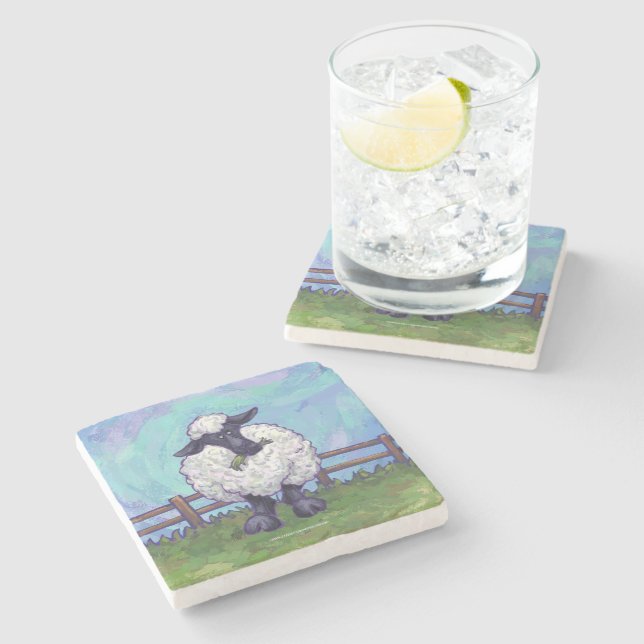 Dessous-de-verre En Pierre Cadeaux et accessoires pour moutons (Côté)