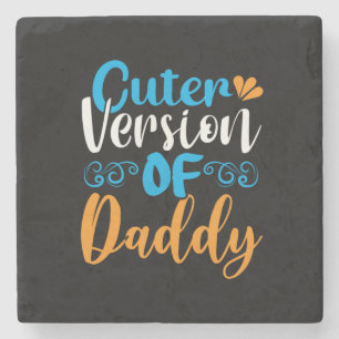 Dessous-de-verre En Pierre Cadeaux Papa   Version plus mignonne de Papa
