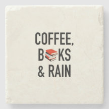 Café, livres et pluie