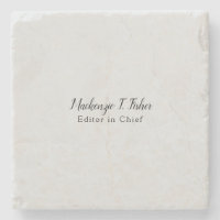 Calligraphie classique Élégante Plaque Gris simple