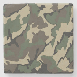 Dessous-de-verre En Pierre Camo, dessous de verre en pierre de marbre