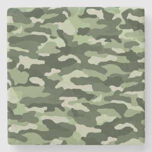 Dessous-de-verre En Pierre Camouflage vert