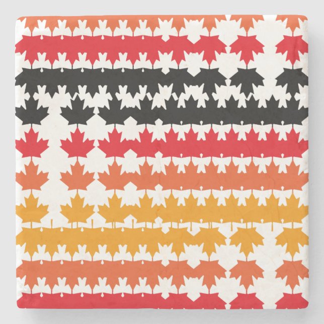 DESSOUS-DE-VERRE EN PIERRE CANADA COLORS MAPLE BY MASANSER PIXELAT (Devant)