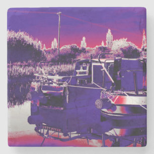 DESSOUS-DE-VERRE EN PIERRE CANAL NARROWBOATS