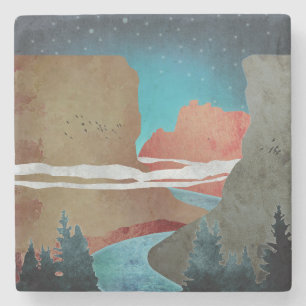 Dessous-de-verre En Pierre Canyon Birds