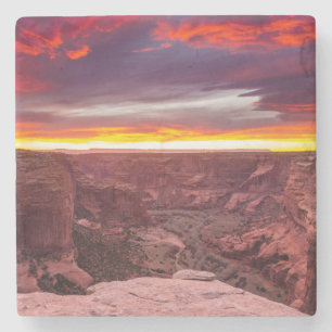 Dessous-de-verre En Pierre Canyon de Chelly, coucher de soleil, Arizona
