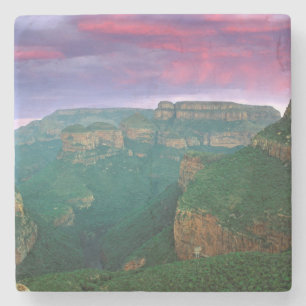 Dessous-de-verre En Pierre Canyon de la rivière Blyde au coucher du soleil, A
