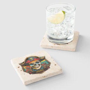 Dessous-de-verre En Pierre Capitaine pirate