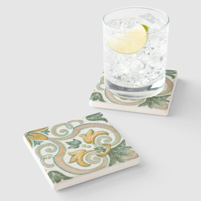 Dessous-de-verre En Pierre Carreaux de céramique (Côté)