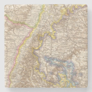 Dessous-de-verre En Pierre Carte d'atlas de Baden Allemagne
