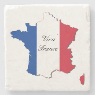Dessous-de-verre En Pierre Carte de la Personnaliser France