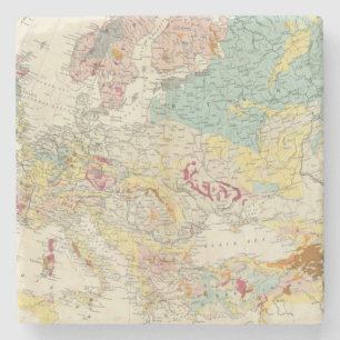 Dessous-de-verre En Pierre Carte géologique l'Europe