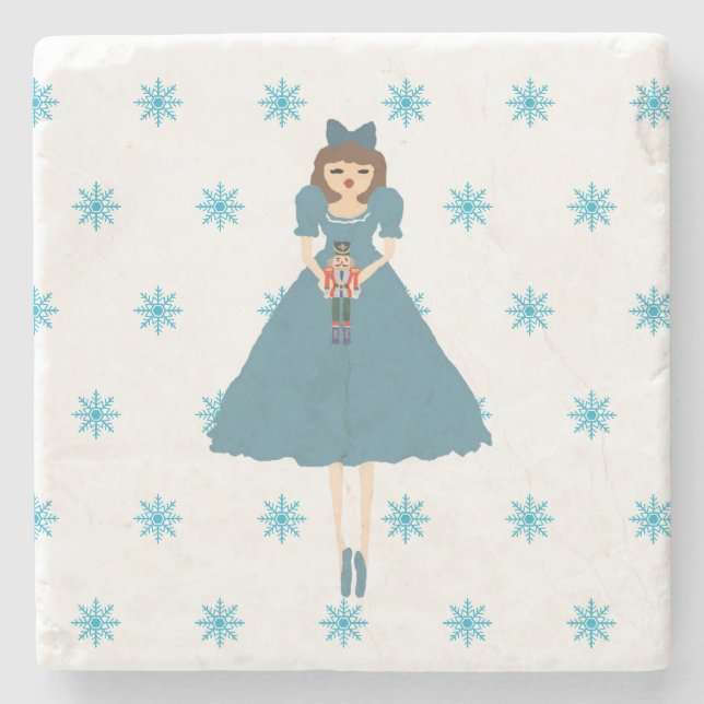 Dessous-de-verre En Pierre Casse-noisette Ballet Ballerina Fée Illustration (Devant)