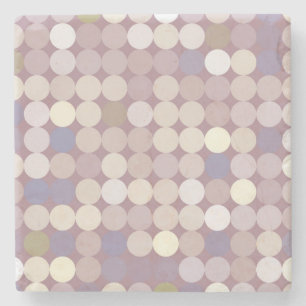 Dessous-de-verre En Pierre Cercles de tissu motif abstrait