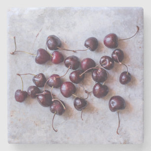 Dessous-de-verre En Pierre Cerises