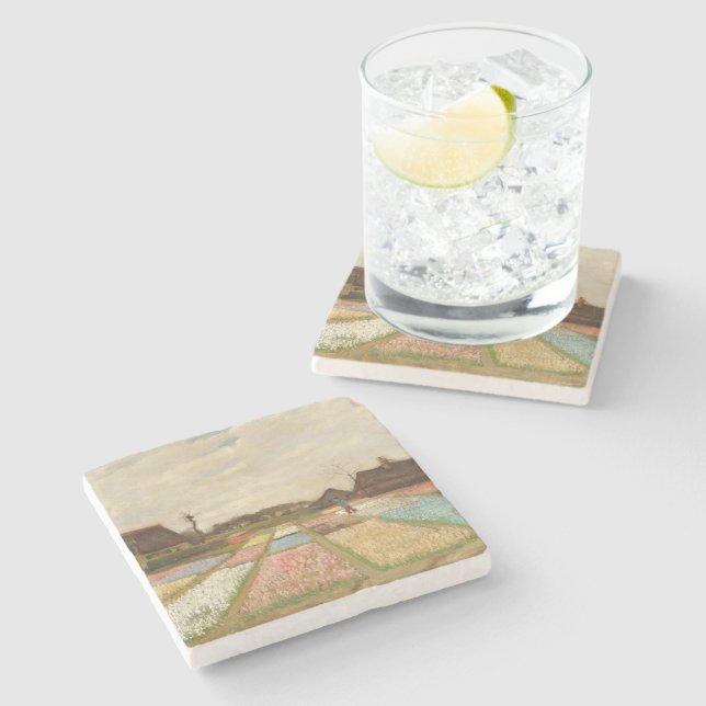 Dessous-de-verre En Pierre Champs de bulles | Vincent van Gogh (Côté)