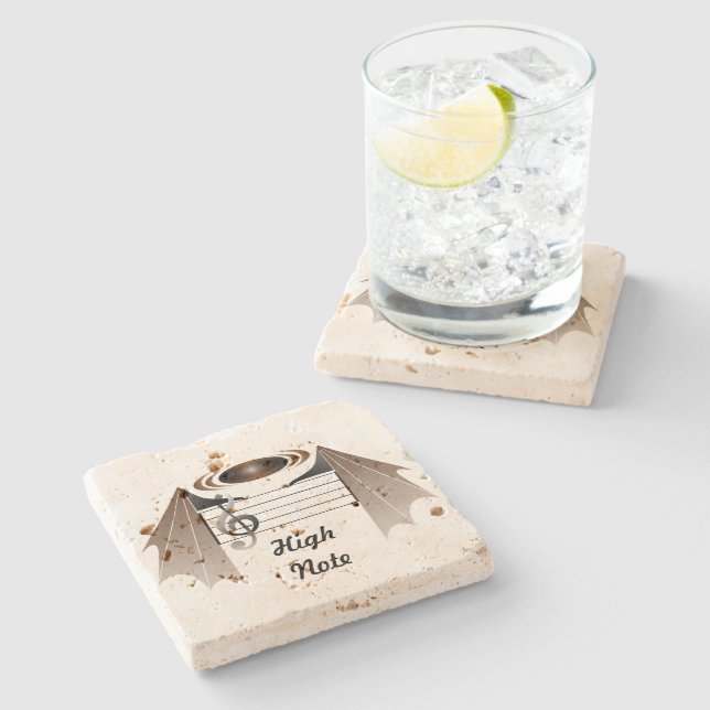 Dessous-de-verre En Pierre Chanson préférée de chaume à haute note (Côté)