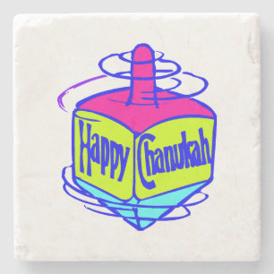 Dessous-de-verre En Pierre Chanukah Dreidel