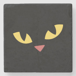 Dessous-de-verre En Pierre chat noir