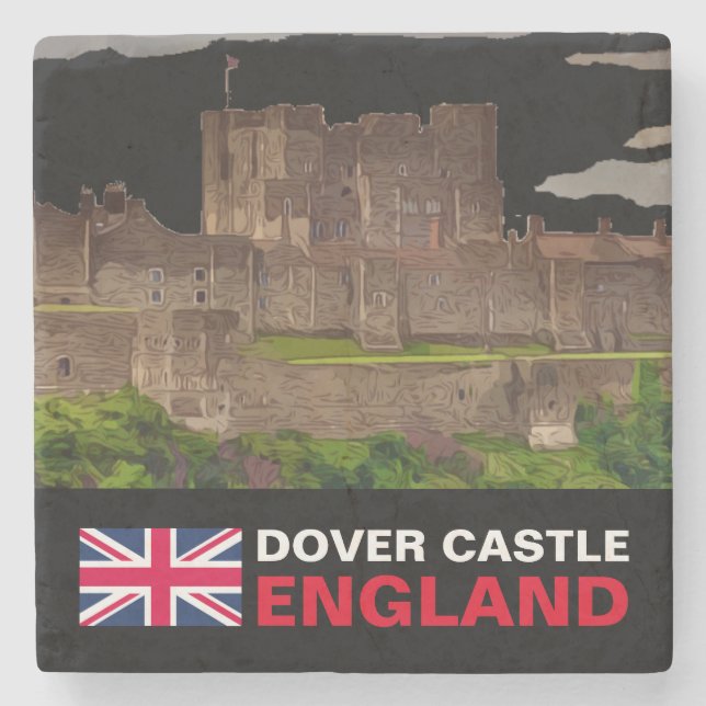 DESSOUS-DE-VERRE EN PIERRE CHÂTEAU DE DOVER, WALES (Devant)