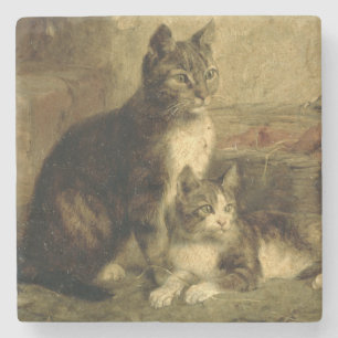 Dessous-de-verre En Pierre Chats, 1883