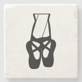 Dessous-de-verre En Pierre Chaussons Bleu Noir En Pointe