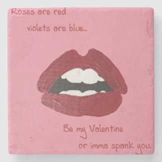 Dessous-de-verre En Pierre Cheesy Lines for Valentine's Coaster
