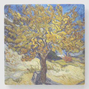 Dessous-de-verre En Pierre Chef-d'œuvre d'art du mûrier de Van Gogh