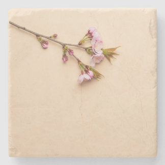 Dessous-de-verre En Pierre Cherry Blossom and Daisy Background