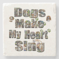 Chiens Font Mon Coeur Chanter Logo,