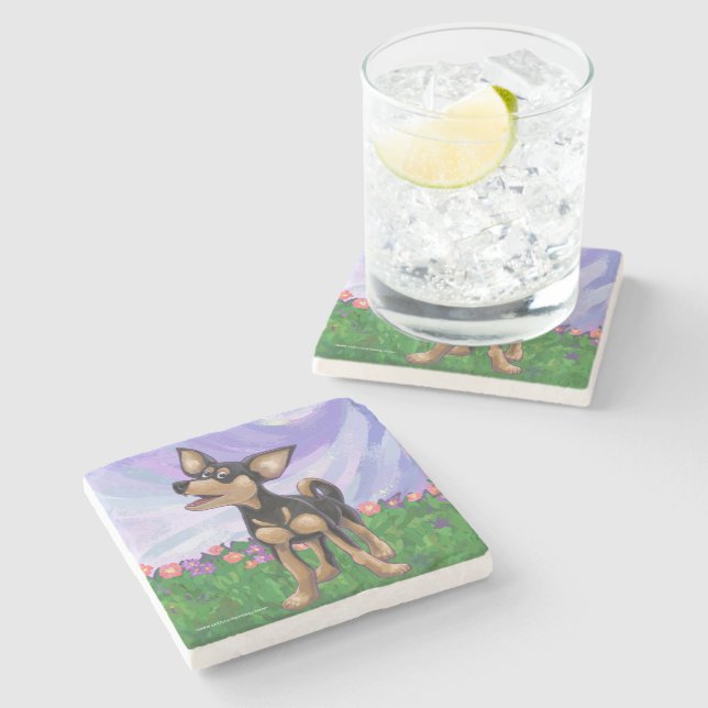 Dessous-de-verre En Pierre Chihuahua Cadeaux et accessoires (Côté)