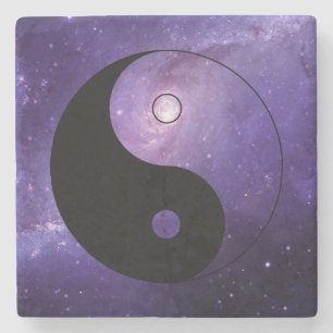 Dessous-de-verre En Pierre Ciel nocturne de Yin yang