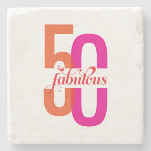 Dessous-de-verre En Pierre Cinquante et fabuleux 50e anniversaire