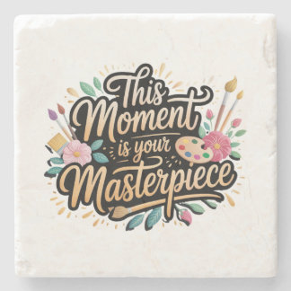 Dessous-de-verre En Pierre Citation de vie décorative