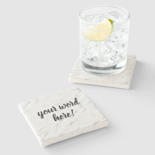 Dessous-de-verre En Pierre Citation inspirante Mot de l'année