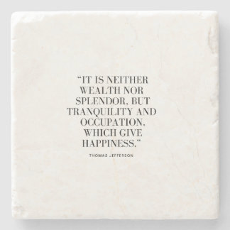 Dessous-de-verre En Pierre Citation Motivational Wealth and Happiness