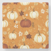 Citrouille Brown Floral Automne et automne Motif