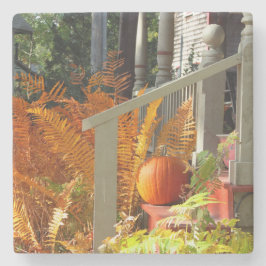 Dessous-de-verre En Pierre Citrouille et Ferns - Martha's Vineyard