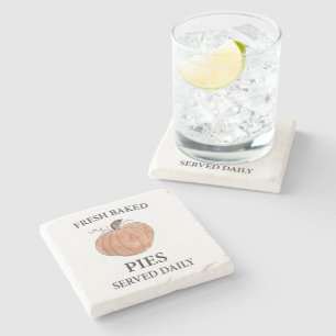 Dessous-de-verre En Pierre Citrouille Pies fraîches