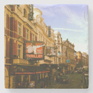 Dessous-de-verre En Pierre Cityscape Vintage urbain
